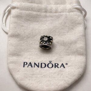Pandora Sterling Silver Clear CZ Radiating Starburst Charm | 925 ALE | Retired